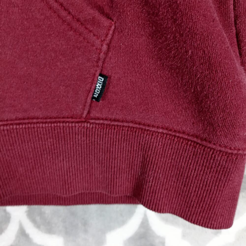 Vixxon Dixxon Hoodie Women Size Medium Burgundy Red Full Zip Lips - Picture 10 of 11